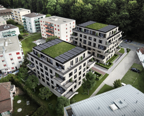 Projet à Lausanne "Les Sauvabelines" - 51 logements répartis dans deux immeubles, label Minergie